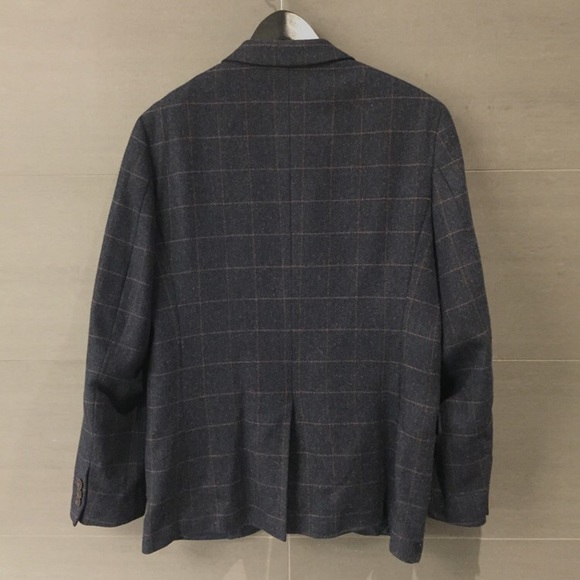 Wool Window Pane Print Blazer - Picture 2 of 2
